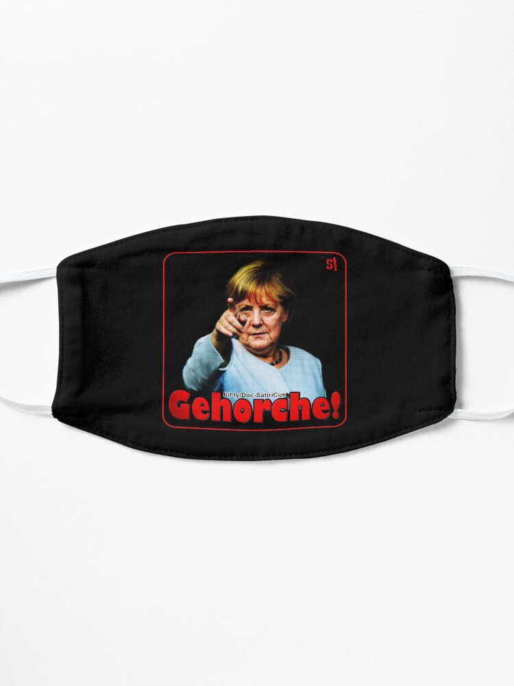 Alternative Ansicht von GEHORCHE! | Merkel | Protest | Freiheit | Demokratie! Maske