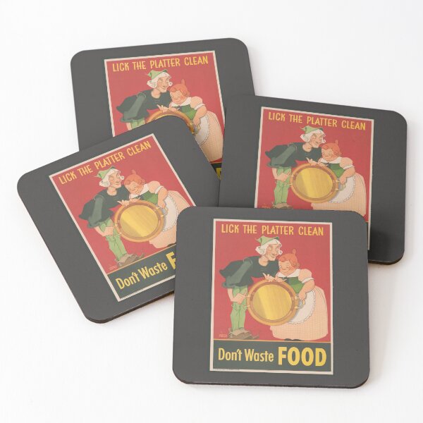 Item preview, Don't waste food, lick the platter clean designed and sold by minimalcinema.