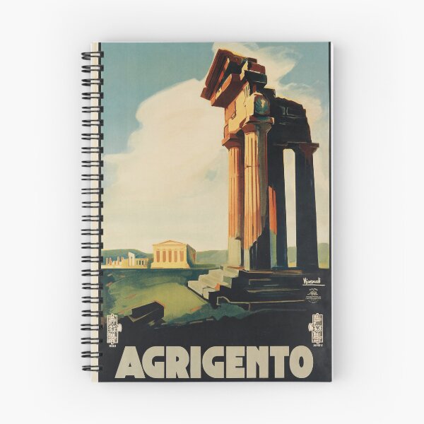 Item preview, ENIT Agrigento vintage travel poster designed and sold by stickart-marek.