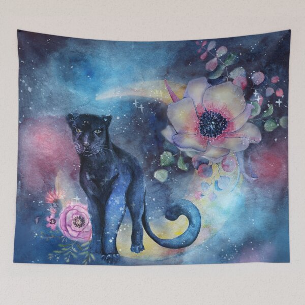 Item preview, Space black panther designed and sold by ArtStyleAlice.