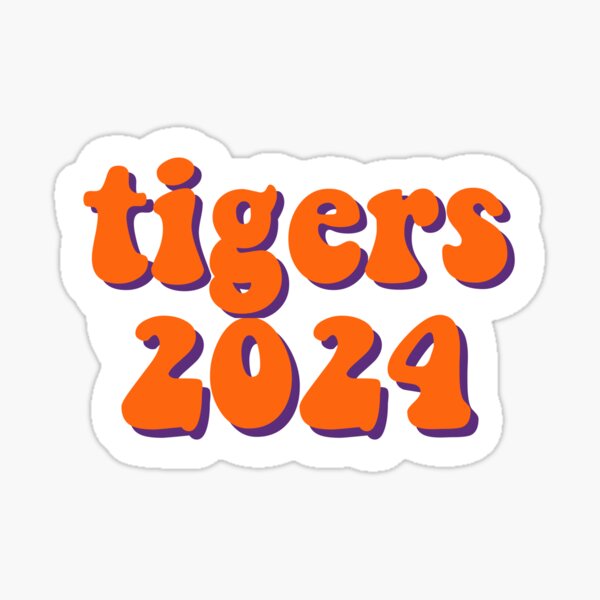 Tigers 2024 Sticker By Msuh1 Redbubble   St,small,507x507 Pad,600x600,f8f8f8 