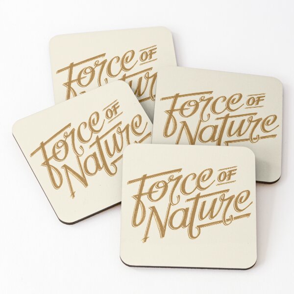 Item preview, Force of nature typography text art quote by Word Fandom - wordfandom designed and sold by Kerry Pritchard.