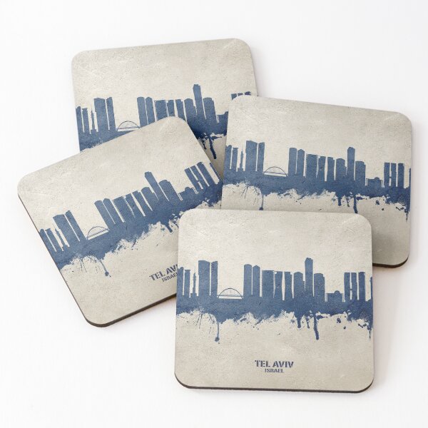 Item preview, Tel Aviv Israel Skyline designed and sold by ArtPrints.