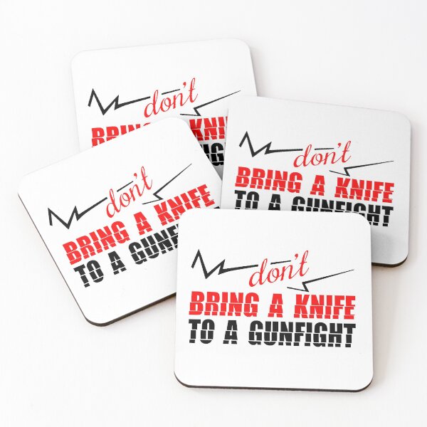 Item preview, A Knife To A Gunfight; designed and sold by StickerApe.
