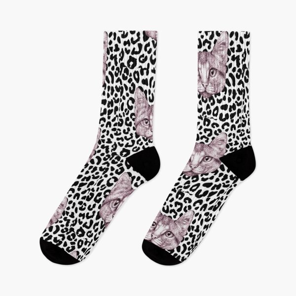 Item preview, Cat with Cheetah Print Background  designed and sold by Flower Magic .