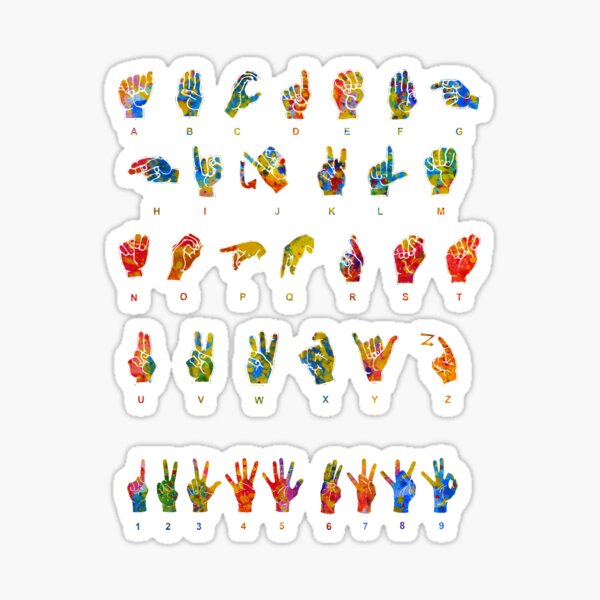 Aperçu de l'œuvre Alphabet en langue des signes créée et vendue par Liededrom..