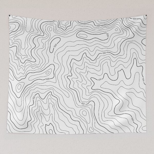Item preview, Topography - White designed and sold by Avalon18.