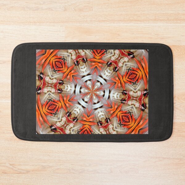 Item preview, Orange and white daisy Mandala. designed and sold by MarilynBaldey7.