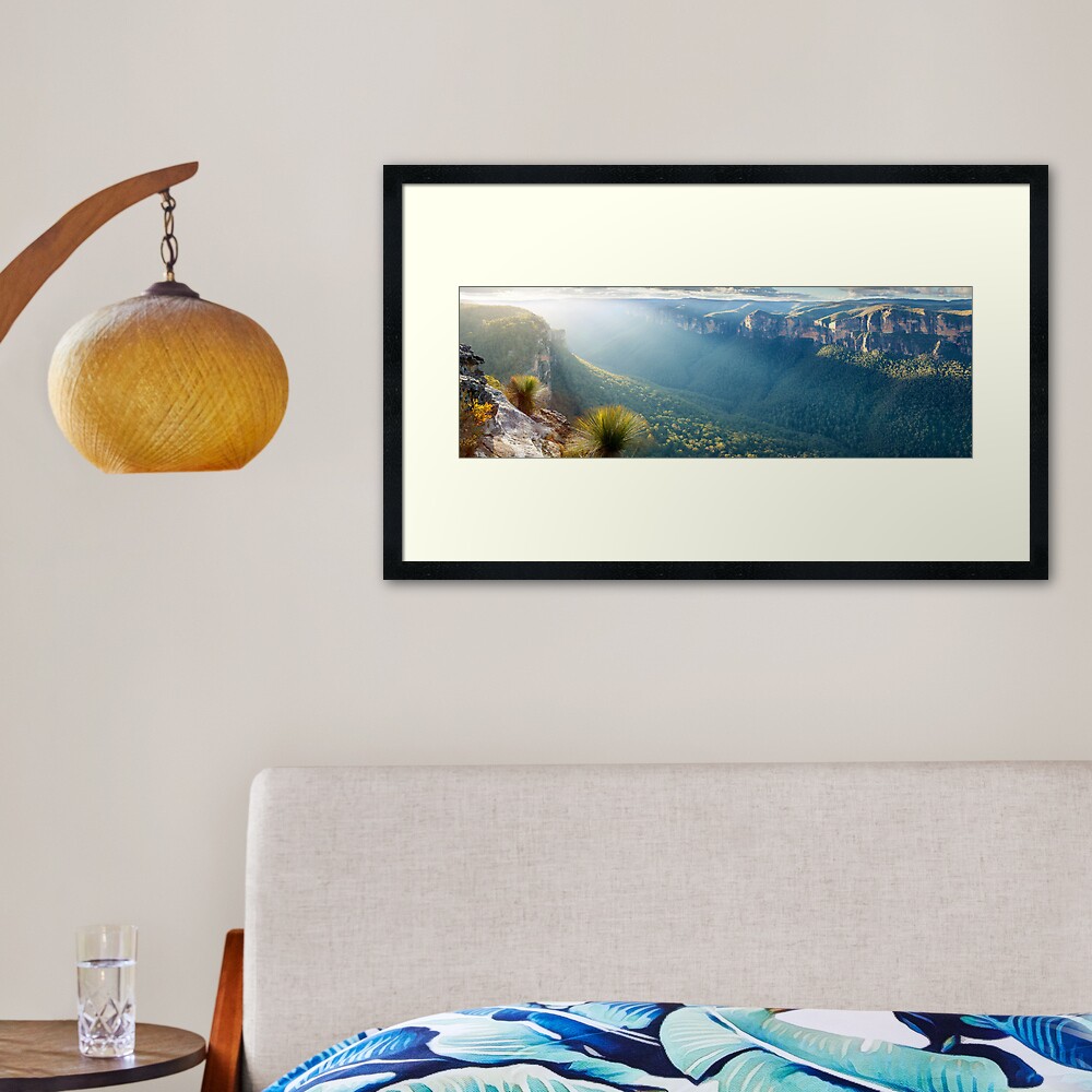 Perrys Lookdown, Blue Mountains, New South Wales, Australia Framed Art Print