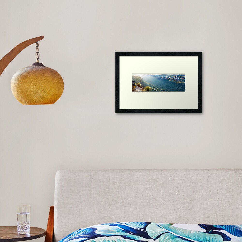 Perrys Lookdown, Blue Mountains, New South Wales, Australia Framed Art Print