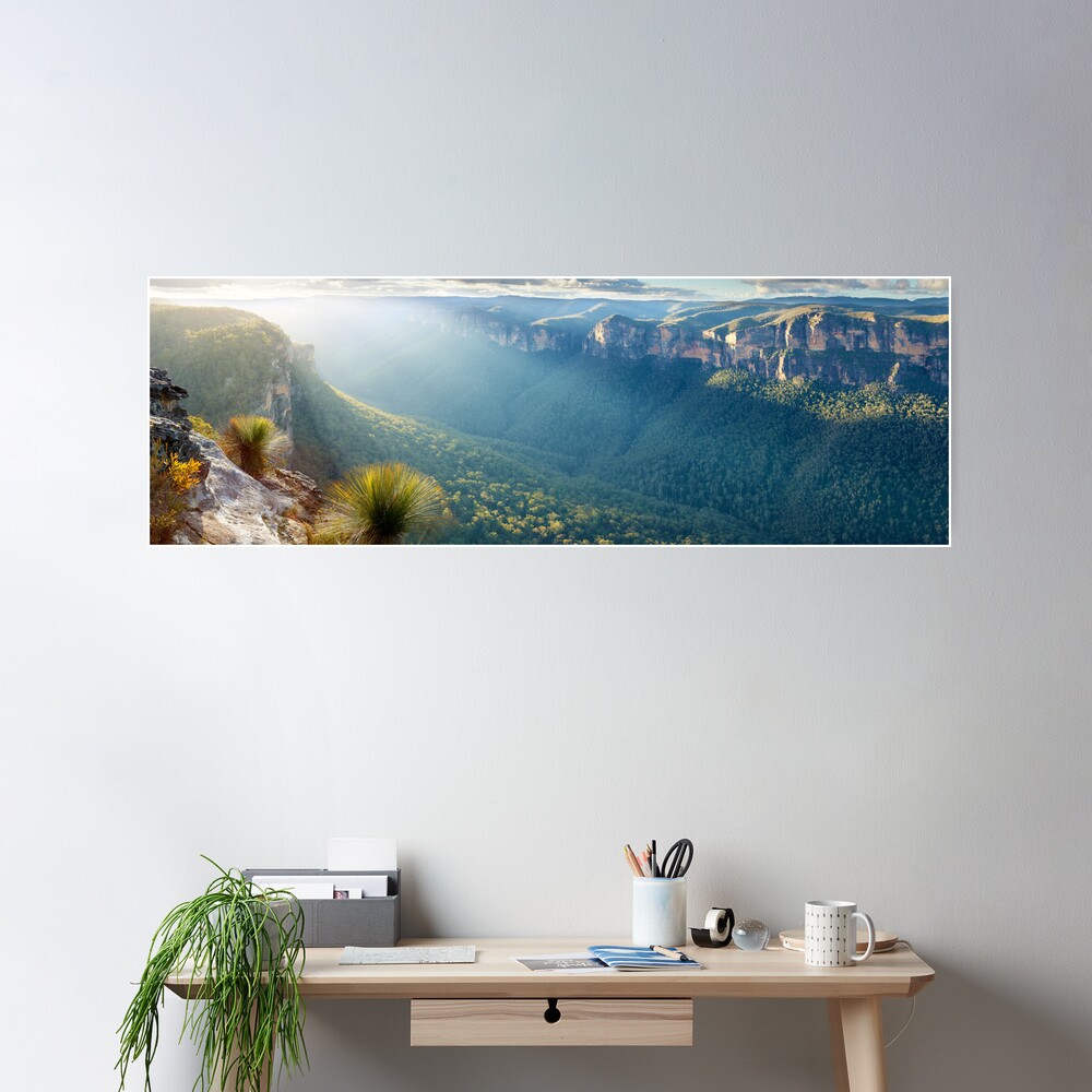 Perrys Lookdown, Blue Mountains, New South Wales, Australia Poster
