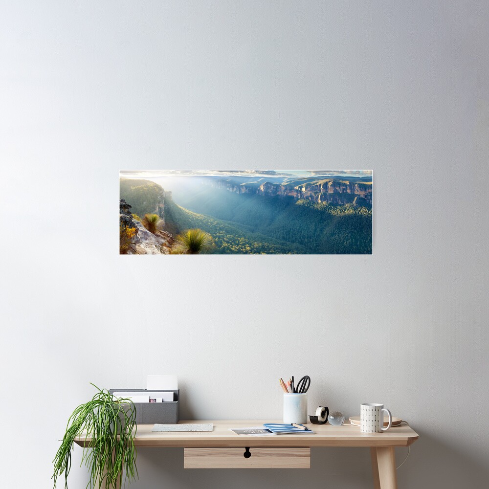 Perrys Lookdown, Blue Mountains, New South Wales, Australia Poster