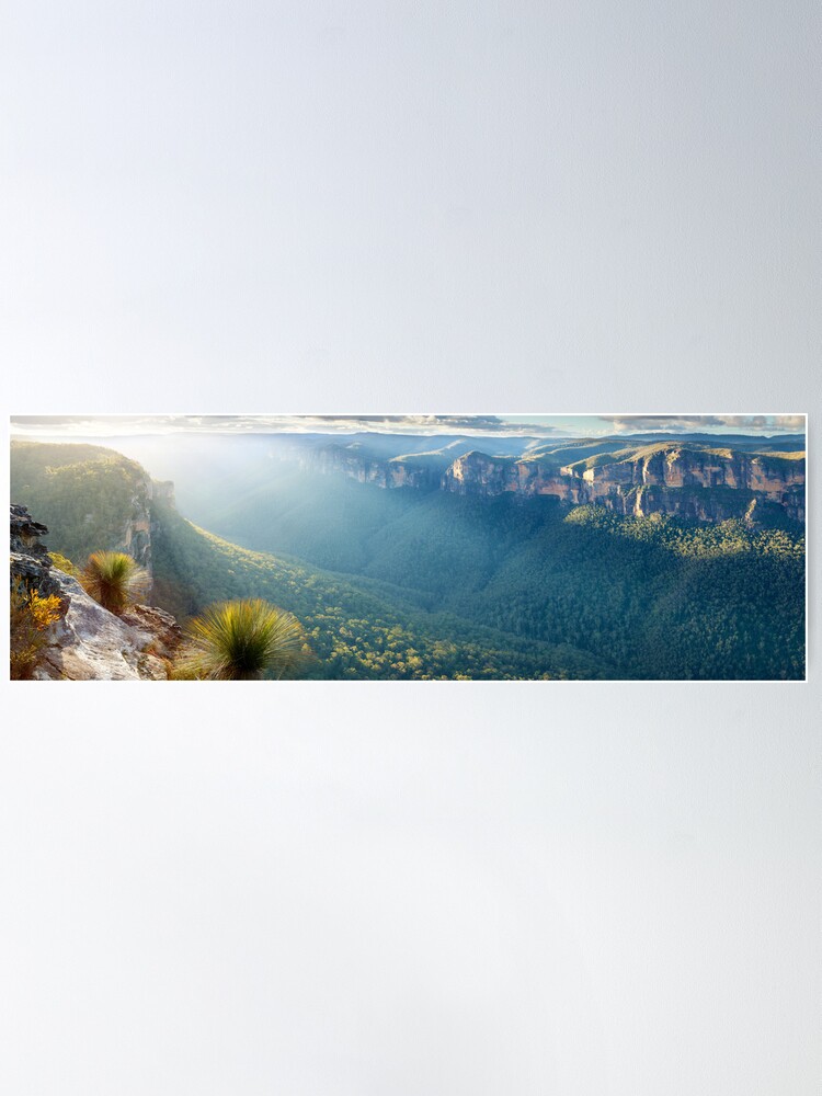 Alternate view of Perrys Lookdown, Blue Mountains, New South Wales, Australia Poster