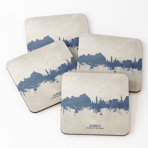 Item preview, Jersey Channel Islands Skyline designed and sold by ArtPrints.