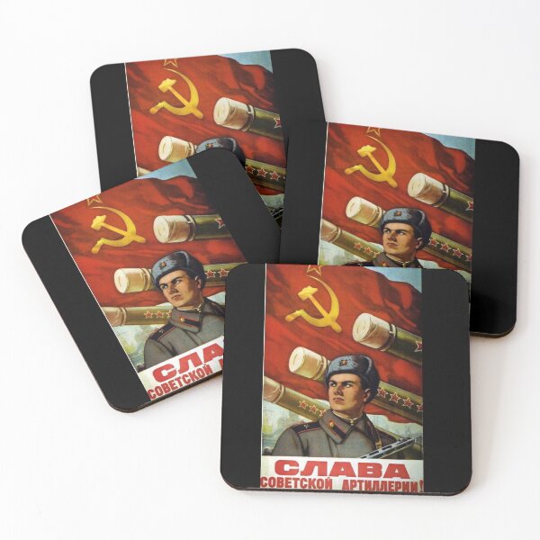 Item preview, Soviet USSR Propaganda Vintage Poster Glory to Soviet Artilery Retro CCCP designed and sold by TopTeeShop.
