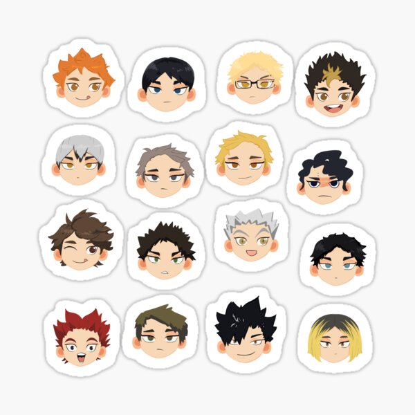 Haikyuu Chibi Sticker Pack Sticker For Sale By Camcamchong Redbubble