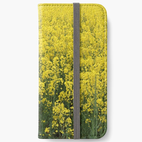 Beautiful shining rapeseed iPhone Wallet