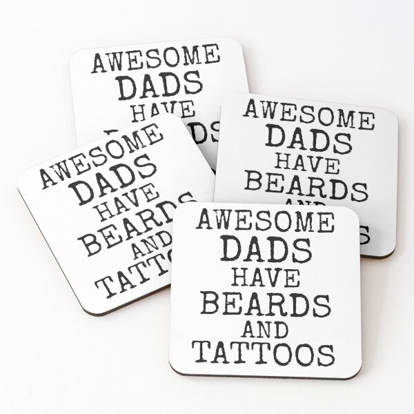 Item preview, Funny Awesome Dads Have Beards and Tattoos Father's Day Gift designed and sold by TNDesignStudio.
