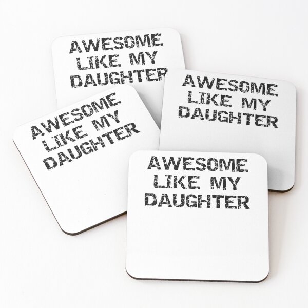 Aperçu de l'œuvre Funny Awesome Like My Daughter Father's Day Gift créée et vendue par TNDesignStudio.