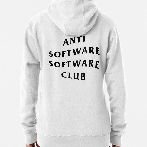 Item preview, Anti Software Software Club (Black) designed and sold by Stardust Rose Designs.