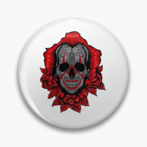 Item preview, Clown Skull Illustration designed and sold by Marciano Graphic.