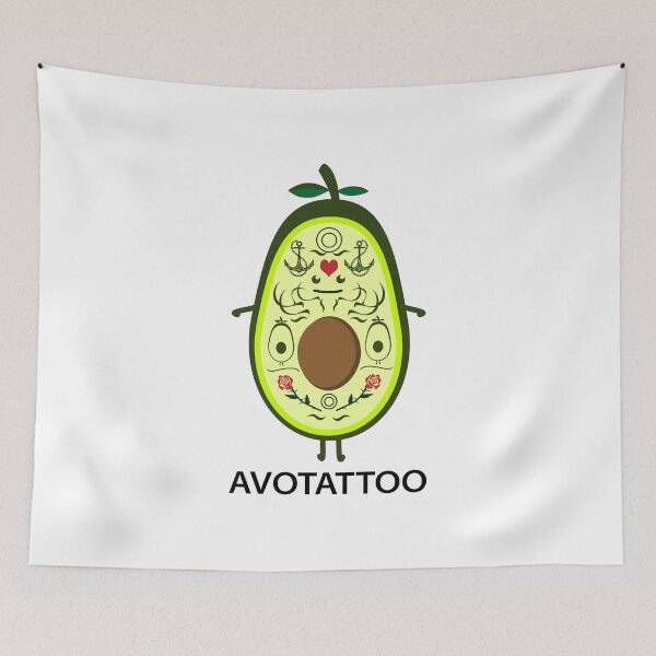 Artikelvorschau, Lustige tätowierte Avocado entworfen und verkauft von spontania.