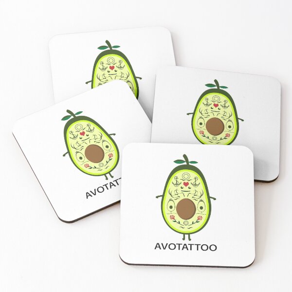 Item preview, Funny tattooed avocado designed and sold by spontania.