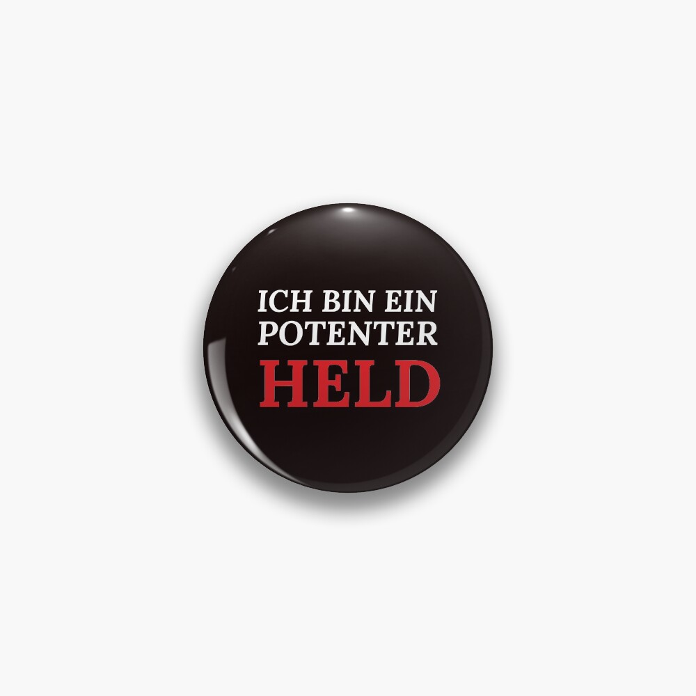Ich bin ein potenter Held Button