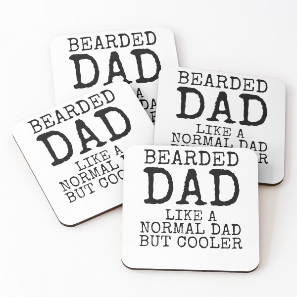 Aperçu de l'œuvre Funny Bearded Dad Like a Normal Dad but Cooler Father's Day Gift créée et vendue par TNDesignStudio.