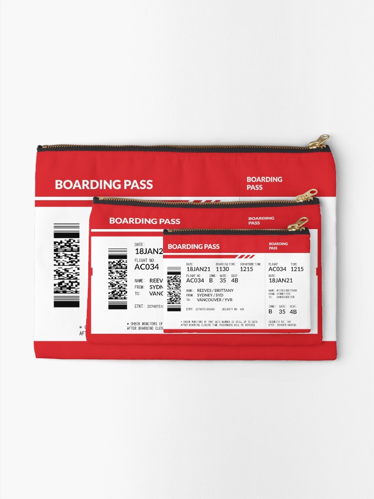Alternate view of Boarding Pass 6480x4349 BRV Zipper Pouch