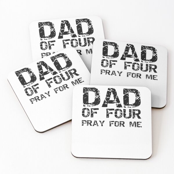 Item preview, Funny Dad of Four Pray for Me Father's Day Gift designed and sold by TNDesignStudio.