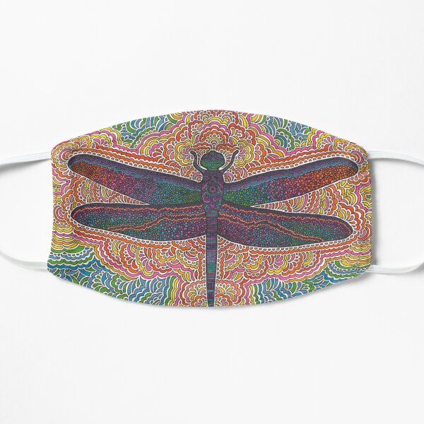 Dragonfly Drawing Meditation Mask