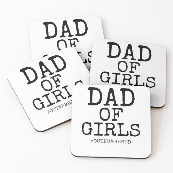 Item preview, Funny Dad of Girls #Outnumbered Father's Day Gift designed and sold by TNDesignStudio.