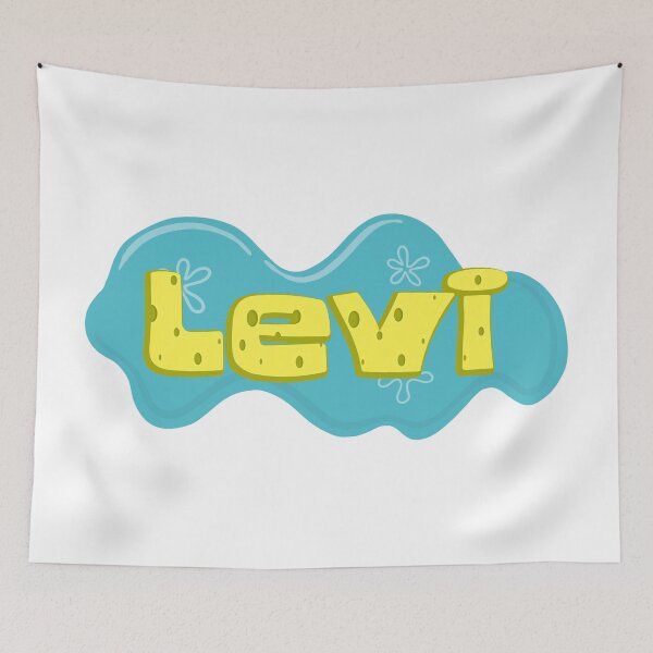 Item preview, Boy Name Levi in SpongeBob Cartoon Style designed and sold by Space-Bug.
