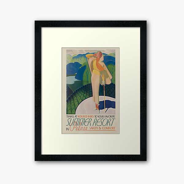 Item preview, In Pullman vintage travel poster designed and sold by stickart-marek.