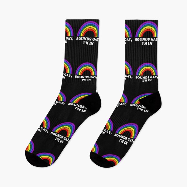 Item preview, Sounds Gay Im In Rainbow LGBT Straight Ally Pride  designed and sold by MagicBoutique.