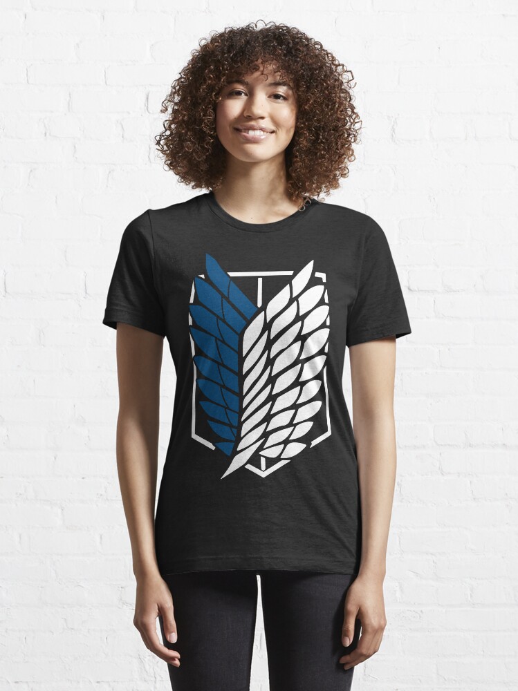 Alternate view of Dark Fantasy Anime Attack on Titan The Scouting Legion Design Essential T-Shirt