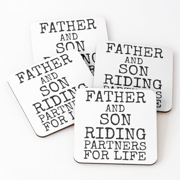 Artikelvorschau, Funny Father and Son Riding Partners for Life Father's Day Gift entworfen und verkauft von TNDesignStudio.