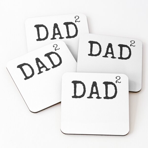 Item preview, Funny Father of 2 Dad Squared Father's Day Gift designed and sold by TNDesignStudio.