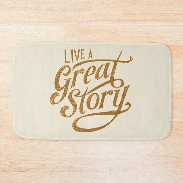 Item preview, Live a great story  typography text art quote by Word Fandom - wordfandom designed and sold by Kerry Pritchard.