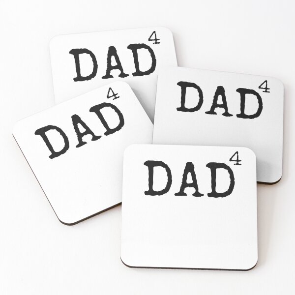 Item preview, Funny Father of 4 Dad to the Fourth Power Father's Day Gift designed and sold by TNDesignStudio.