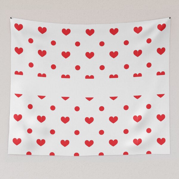 Item preview, Queen Of Hearts - Red Heart and Polka Dot Print. designed and sold by cgroenewald.