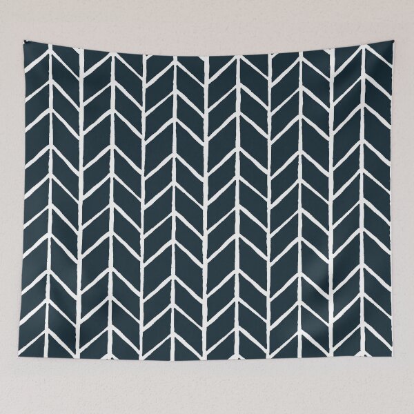 Item preview, Herringbone Navy Pattern designed and sold by NolkDesign.