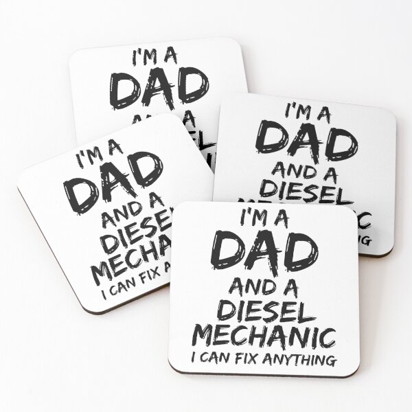 Item preview, Funny I'm a Dad and a Diesel Mechanic I Can Fix Anything Father's Day Gift designed and sold by TNDesignStudio.