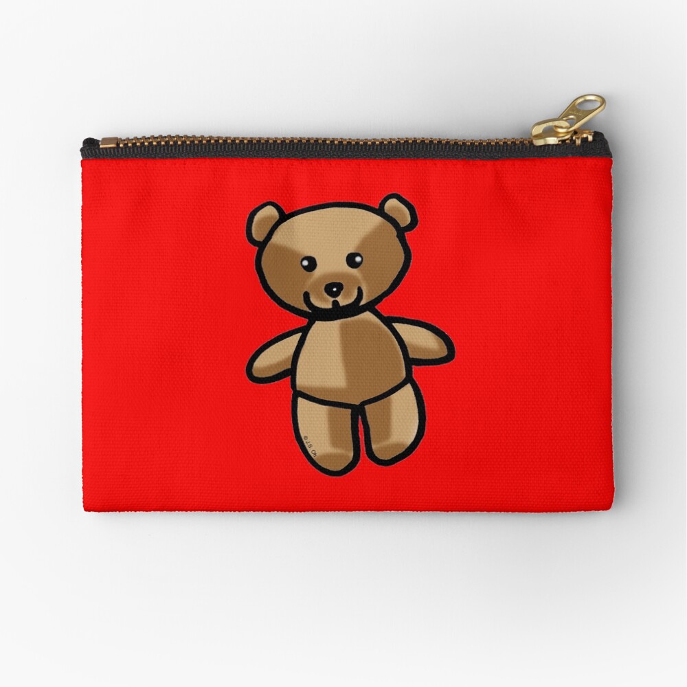 teddy bear with zipper compartment