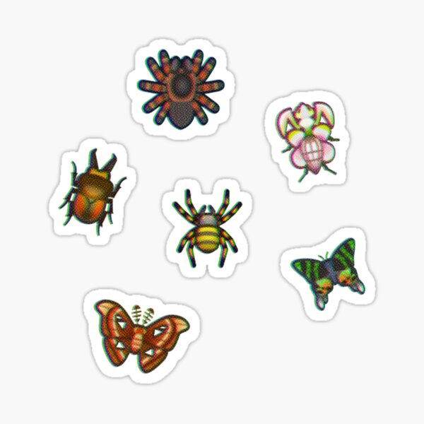 Grayscale Butterfly Sticker Pack Sticker for Sale by piperbrantley