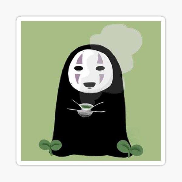 Kaonashi's drinking tea Sticker