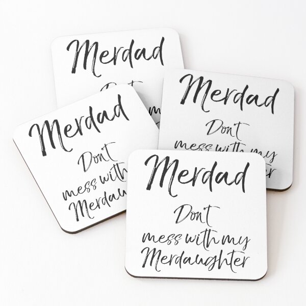Item preview, Funny Mermaid Dad Pun Merdad Don't Mess with My Merdaughter Father's Day Gift designed and sold by TNDesignStudio.