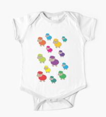 Colourful sheep One Piece - Short Sleeve