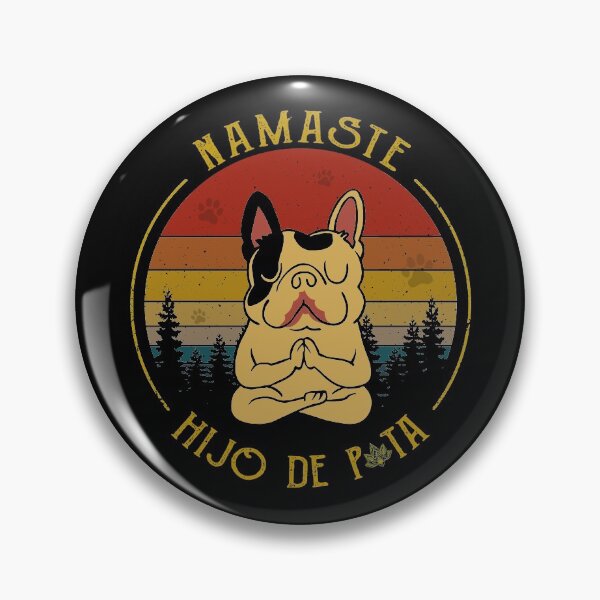 Item preview, Vintage Yoga Namaste Hijo De Puta Shirt Hippie Bulldog Lovers Birthday Mothers Day T Shirt designed and sold by tuanitus.